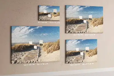 Tableau de liège Vue sur la plage