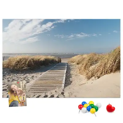 Tableau de liège Vue sur la plage