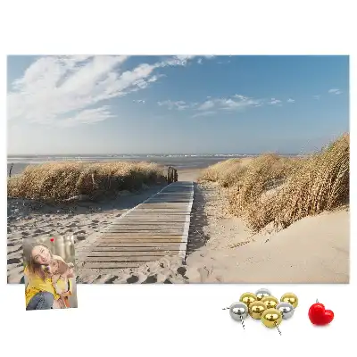 Tableau de liège Vue sur la plage