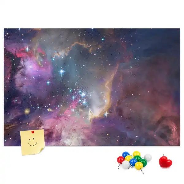 Tableau d’affichage en liège Galaxie monde