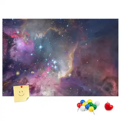 Tableau d’affichage en liège Galaxie monde