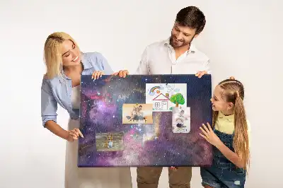 Tableau d’affichage en liège Galaxie monde