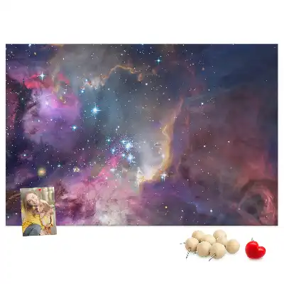Tableau d’affichage en liège Galaxie monde