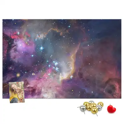 Tableau d’affichage en liège Galaxie monde