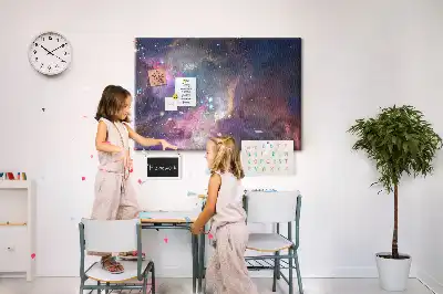 Tableau d’affichage en liège Galaxie monde