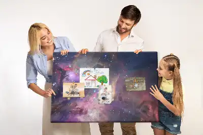 Tableau d’affichage en liège Galaxie monde