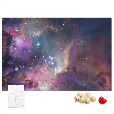 Tableau d’affichage en liège Galaxie monde