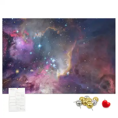 Tableau d’affichage en liège Galaxie monde