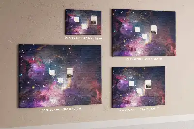 Tableau d’affichage en liège Galaxie monde