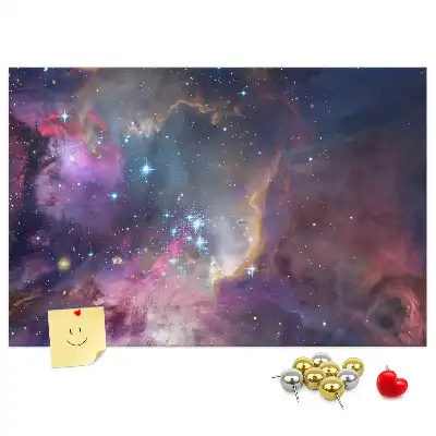 Tableau d’affichage en liège Galaxie monde