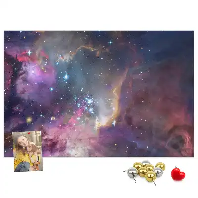 Tableau d’affichage en liège Galaxie monde