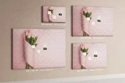Tableau décoratif en liège motif bouquet de fleurs