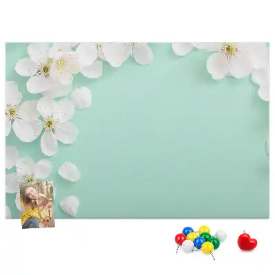 Tableau d’affichage en liège Marguerites en fleurs