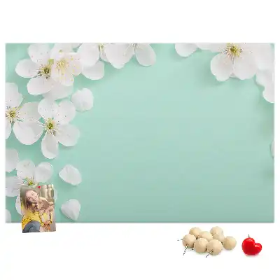 Tableau d’affichage en liège Marguerites en fleurs