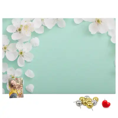 Tableau d’affichage en liège Marguerites en fleurs