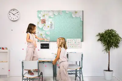 Tableau d’affichage en liège Marguerites en fleurs