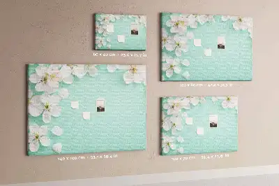 Tableau d’affichage en liège Marguerites en fleurs