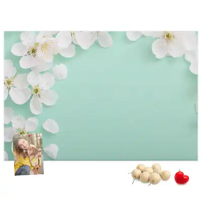 Tableau d’affichage en liège Marguerites en fleurs