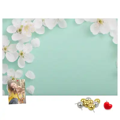 Tableau d’affichage en liège Marguerites en fleurs