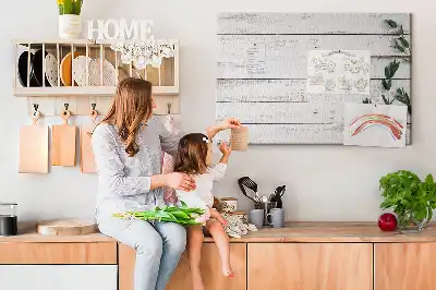 Tableau en liège déco Grain de bois naturel
