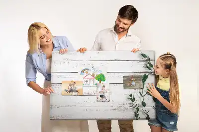 Tableau en liège déco Grain de bois naturel
