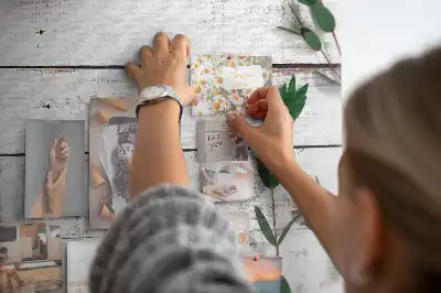 Tableau en liège déco Grain de bois naturel