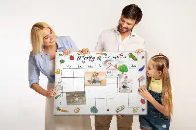 Tableau d’affichage en liège Menu pour toute la semaine
