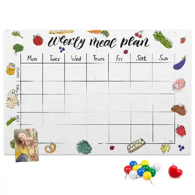 Tableau d’affichage en liège Menu pour toute la semaine