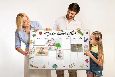 Tableau d’affichage en liège Menu pour toute la semaine