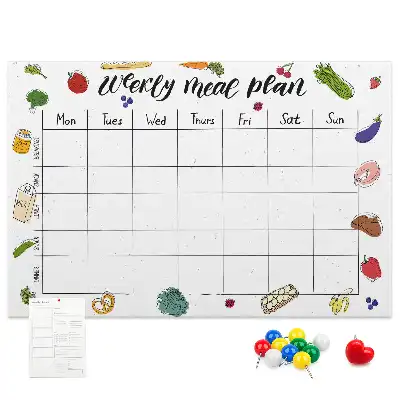 Tableau d’affichage en liège Menu pour toute la semaine