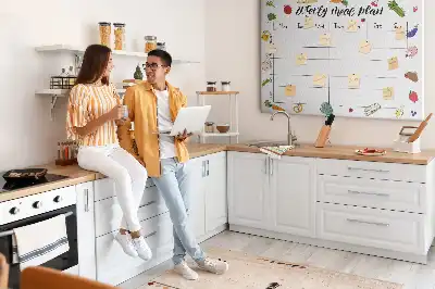 Tableau d’affichage en liège Menu pour toute la semaine