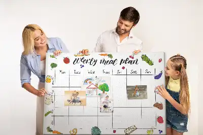 Tableau d’affichage en liège Menu pour toute la semaine
