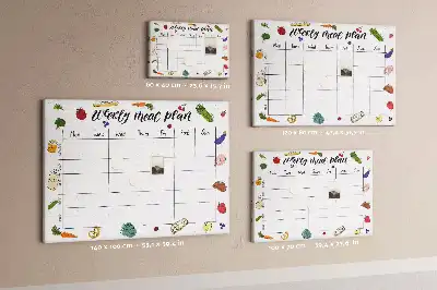 Tableau d’affichage en liège Menu pour toute la semaine