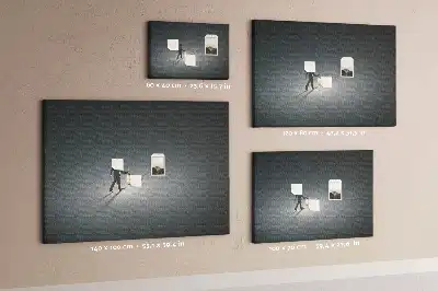 Tableau en liège déco Vagabond dans l'obscurité
