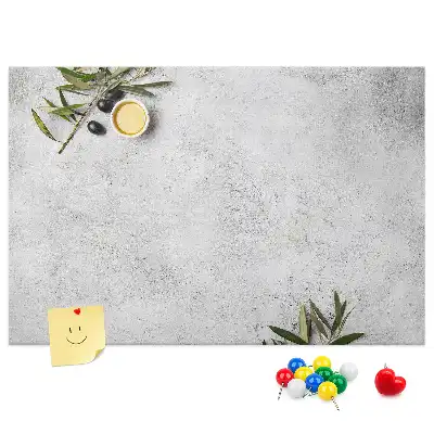 Tableau en liège déco Olives minimalistes