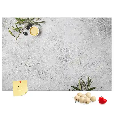Tableau en liège décoratif motif olives minimalistes