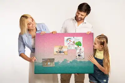 Tableau de liège dégradé ciel