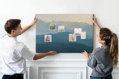 Tableau d’affichage en liège Vue abstraite horizon