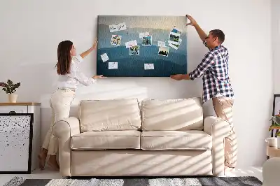 Tableau d’affichage en liège Vue abstraite horizon