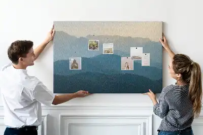 Tableau d’affichage en liège Vue abstraite horizon