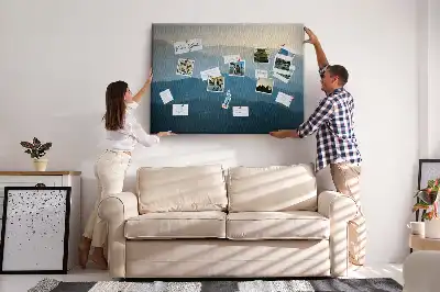 Tableau d’affichage en liège Vue abstraite horizon