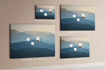 Tableau d’affichage en liège Vue abstraite horizon