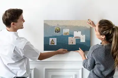 Tableau d’affichage en liège Vue abstraite horizon