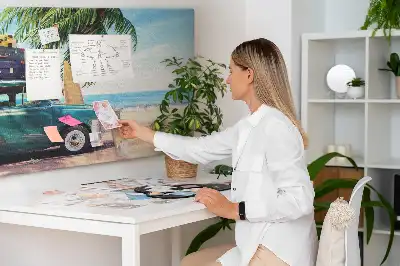 Tableau en liège déco Plage de vacances