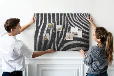 Tableau de liège Motif zèbre