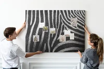 Tableau de liège Motif zèbre