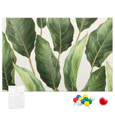 Tableau en liège décoratif Feuilles de palmiers