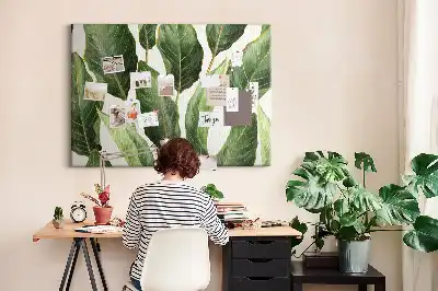 Tableau en liège décoratif Feuilles de palmiers