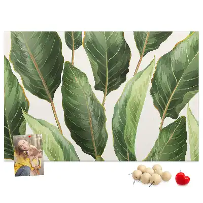 Tableau en liège décoratif Feuilles de palmiers