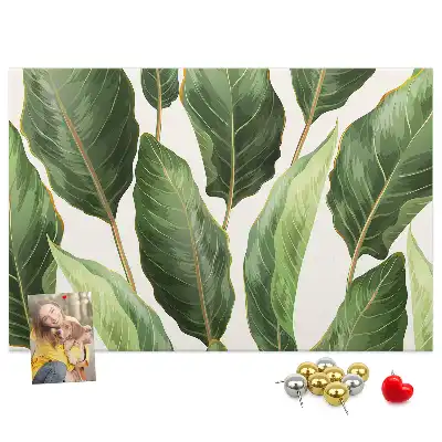 Tableau en liège décoratif Feuilles de palmiers